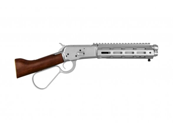 1873R (Real Wood) Rifle - Silver 3