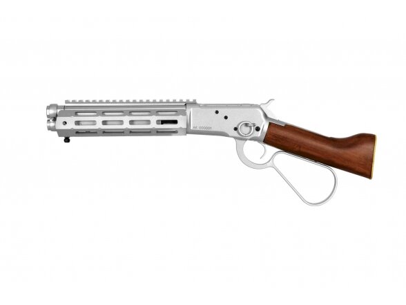 1873R (Real Wood) Rifle - Silver