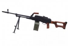 AK-PKM machinegun replica with wooden elements