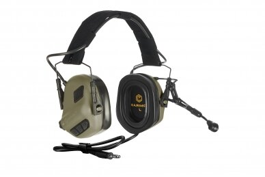 Aktyvios ausinės EARMOR M32 PLUS Tactical Green