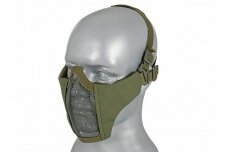 Apsauginė veido kaukė Half face mesh mask 2.0 - Olive