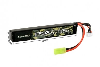 Lipo akumuliatorius Gens Ace 11.1v 1200mAh 25/50C 1