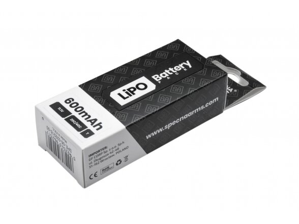 LiPo 11,1V 600mAh 20/40C PDW Mini Tamiya battery 1