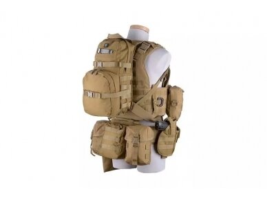 Cargo Pouch with Pocket - Tan 6