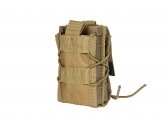 Double shingle-type magazine pouch - tan