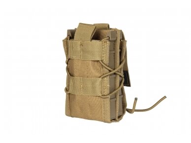 Double shingle-type magazine pouch - tan