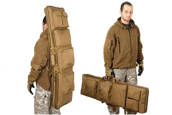 Dvigubas transportavimo dėklas  96cm Olive 9