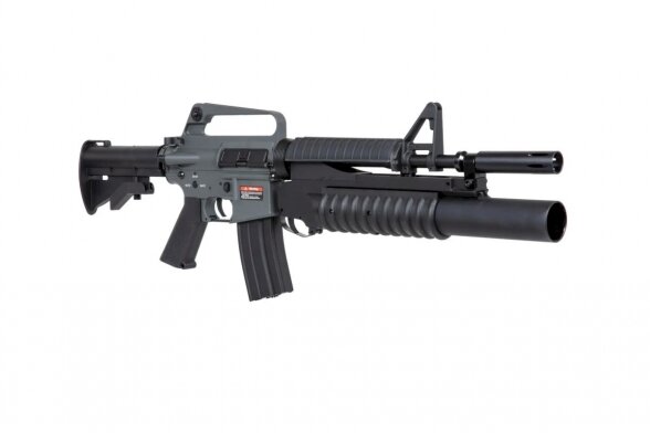 E&C EC-704 Kestrel™ ETU ASG carbine with grenade launcher Grey 2