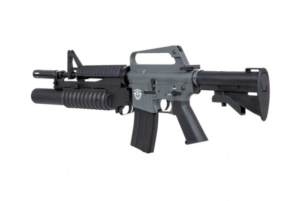 E&C EC-704 Kestrel™ ETU ASG carbine with grenade launcher Grey 1