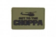 Get to the Choppa - Olive Drab - 3D Patch