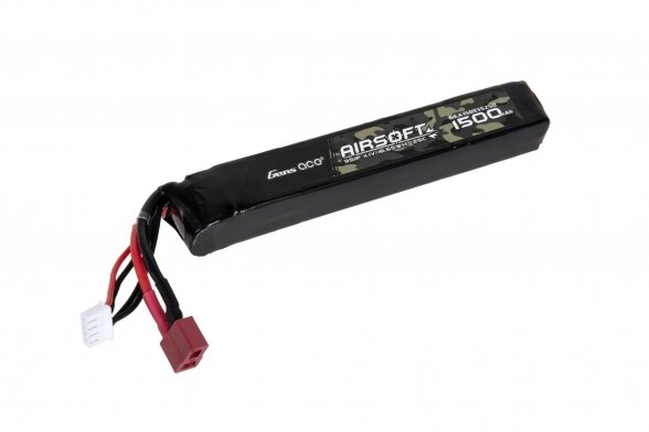 Gens Ace 25C 1500 mAh 3S1P 11,1 V Airsoft LiPo baterija T jungtis