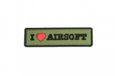 I Love Airsoft - 3D Patch