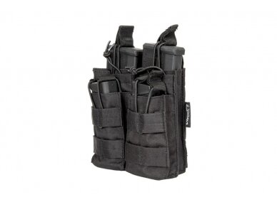 M4/M16 type double magazine pouch - black