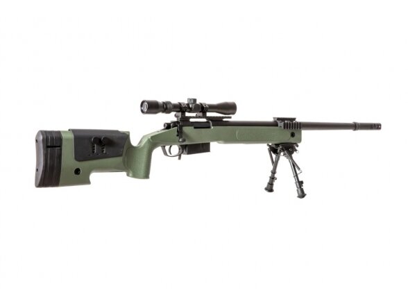 SA-S03 CORE™ Sniper Rifle Replica with Scope and Bipod - Olive Drab 4