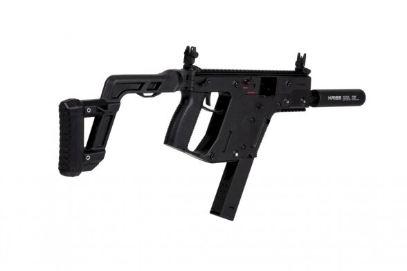 The Krytac Kriss Vector Submachine Airsoft Gun with Mock Suppressor in Black 5